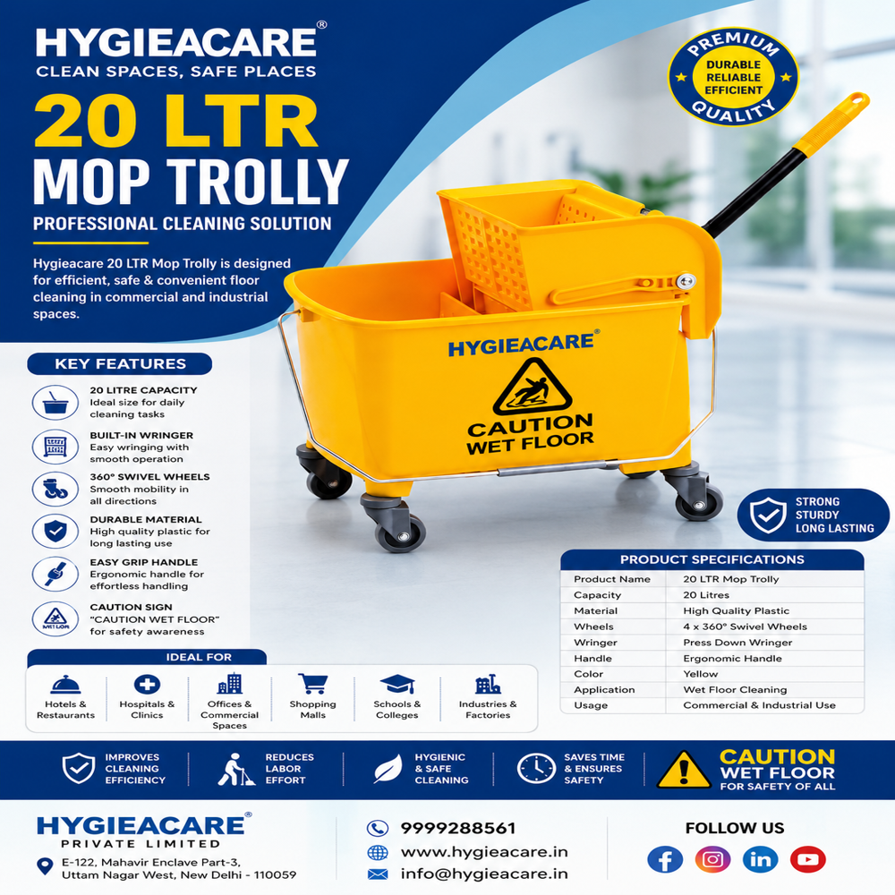 Single Mop Wringer Trolley