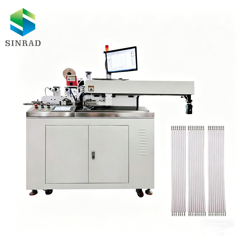 Automatic 5 wires laser stripping and tinning machine