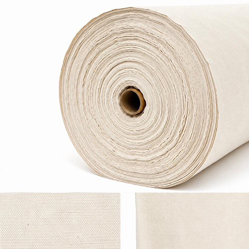 320 GSM 10x6, 76x28, 63 Duck Canvas Pure Cotton Fabric