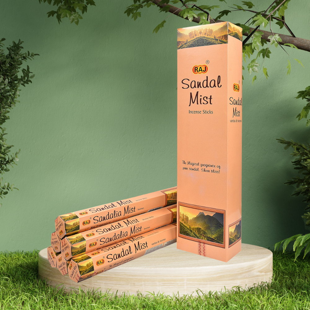 Sandal Mist Tall Hexa Incense Sticks