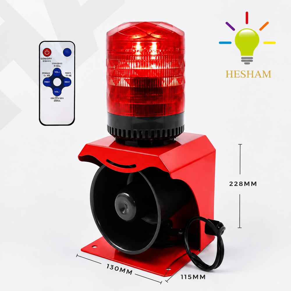 Overhead Crane Warning Light Safety Alarm Horn Flash Light with Remote Control (Flash Light with Remote Control (HIS-OHC-503 A)