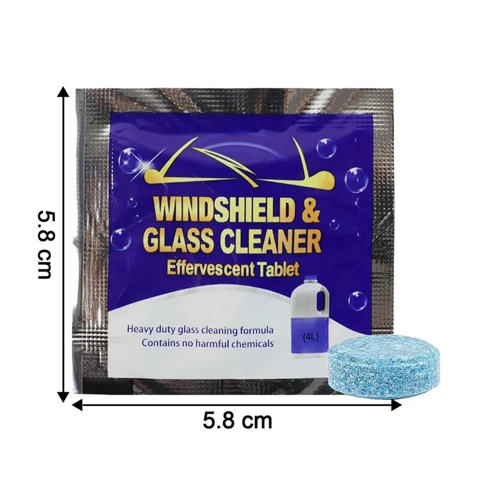 Car Windshield Cleaner Tablets (10 Pc) - Dimension (L*W*H): 6 X 6 X 4 Cm Millimeter (Mm)