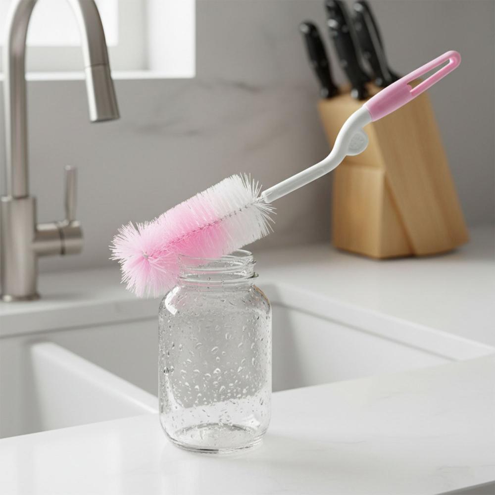 Bottle & Nipple Cleaning Brush With 360 Rotary Handle (1 Pc) - Application: As Per Product Requirement