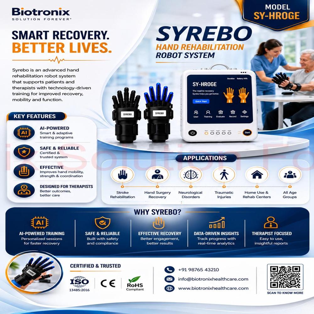 SYREBO C12 Robotic Glove for Hand Recovery