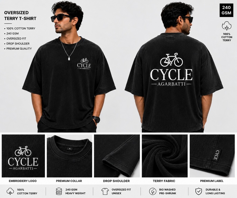 240GSM Oversized Terry T Shirt