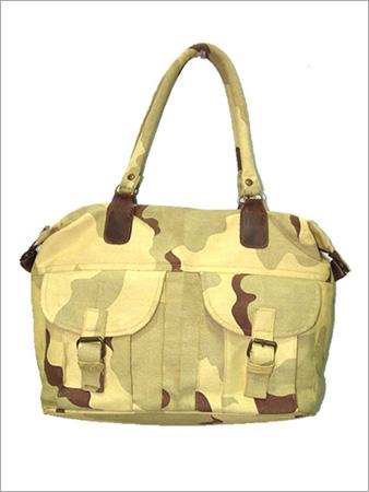 प्रिंटेड कॉटन लगेज बैग