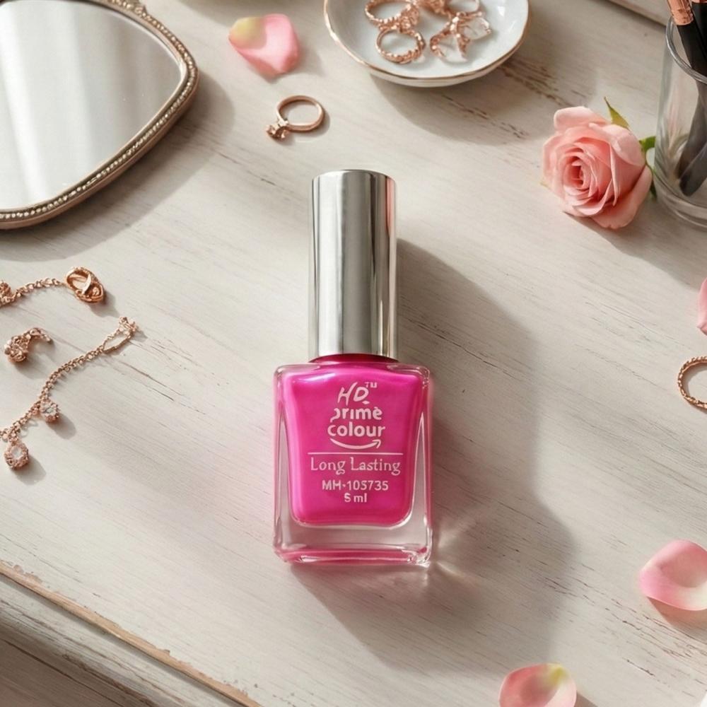 Long-Lasting Glossy Nail Colour For Women (5 Ml, Mix Color, 1 Pc) - Application: As Per Product Requirement