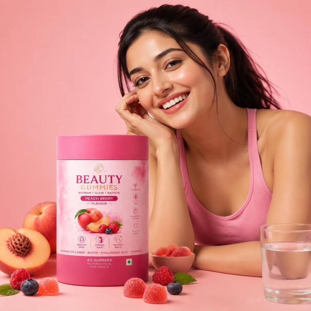 Marine Collagen Gummies for Skin Hair & Beauty Support