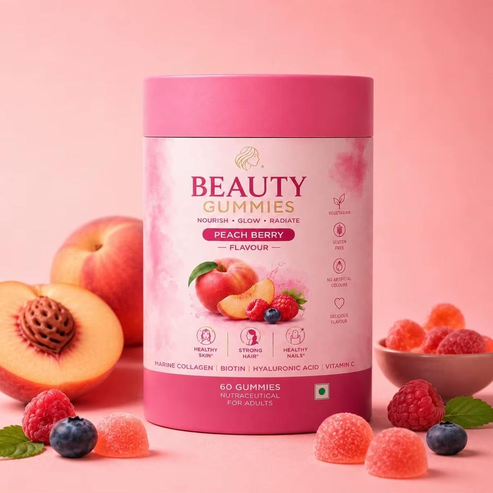 Marine Collagen Gummies for Skin Hair & Beauty Support