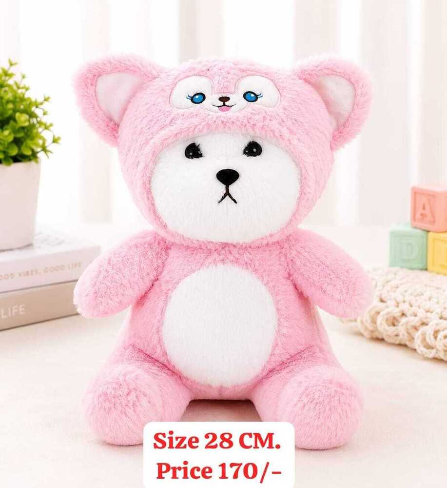 Pink Hoodie Teddy 28 CM Soft Toys