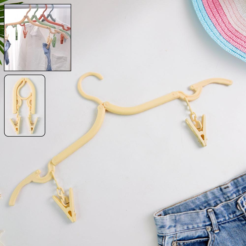 Multipurpose Foldable Cloth Hanger With Dual Clips (1 Pc) - Application: As Per Product Requirement