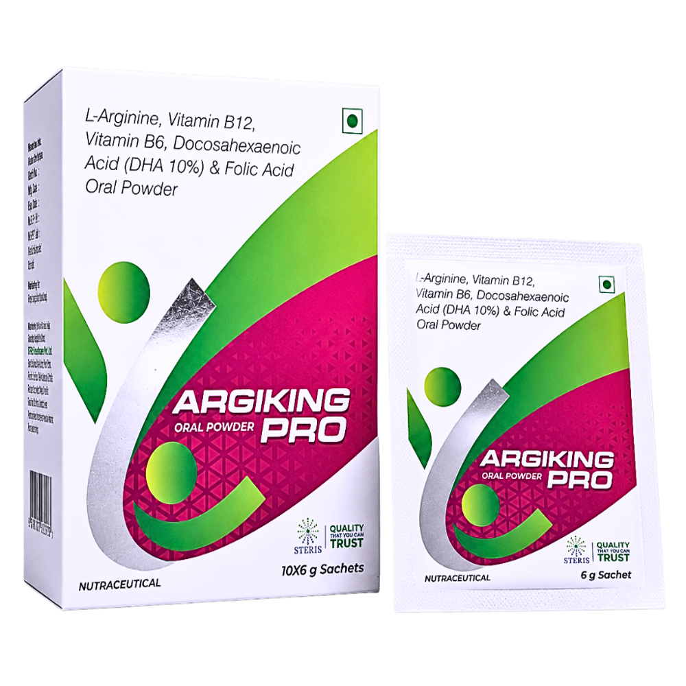 L-Arginine,Vitamin B12,Vitamin B6,Docosahexaenoic Acid (DHA 10%) & Folic Acid Oral Powder