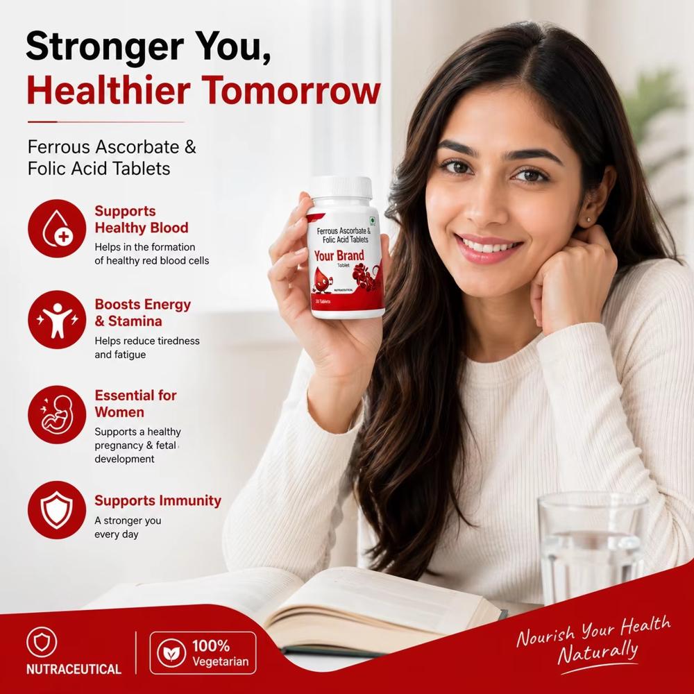Ferrous Ascorbate & Folic Acid Tablets