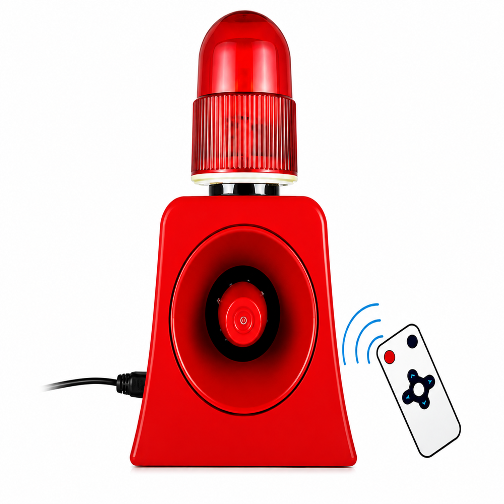 Overhead Crane Warning Audio And Visual Alarm (His-Ohc-503) - Alarm Light Color: Red
