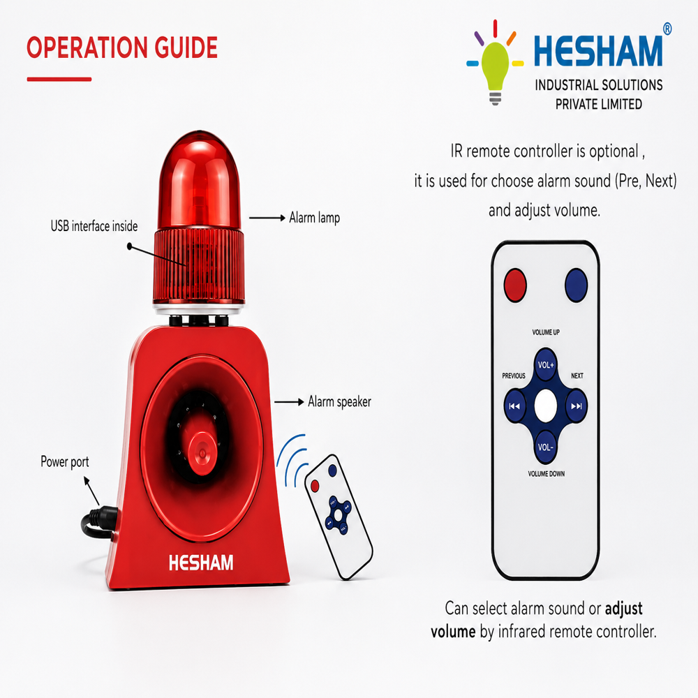 Overhead Crane Warning Audio And Visual Alarm (HIS-OHC-503)