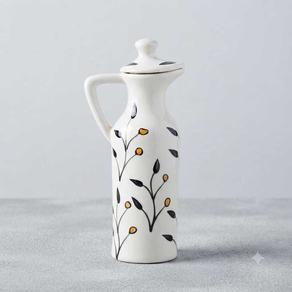 Ceramic Printed Oil Bottle