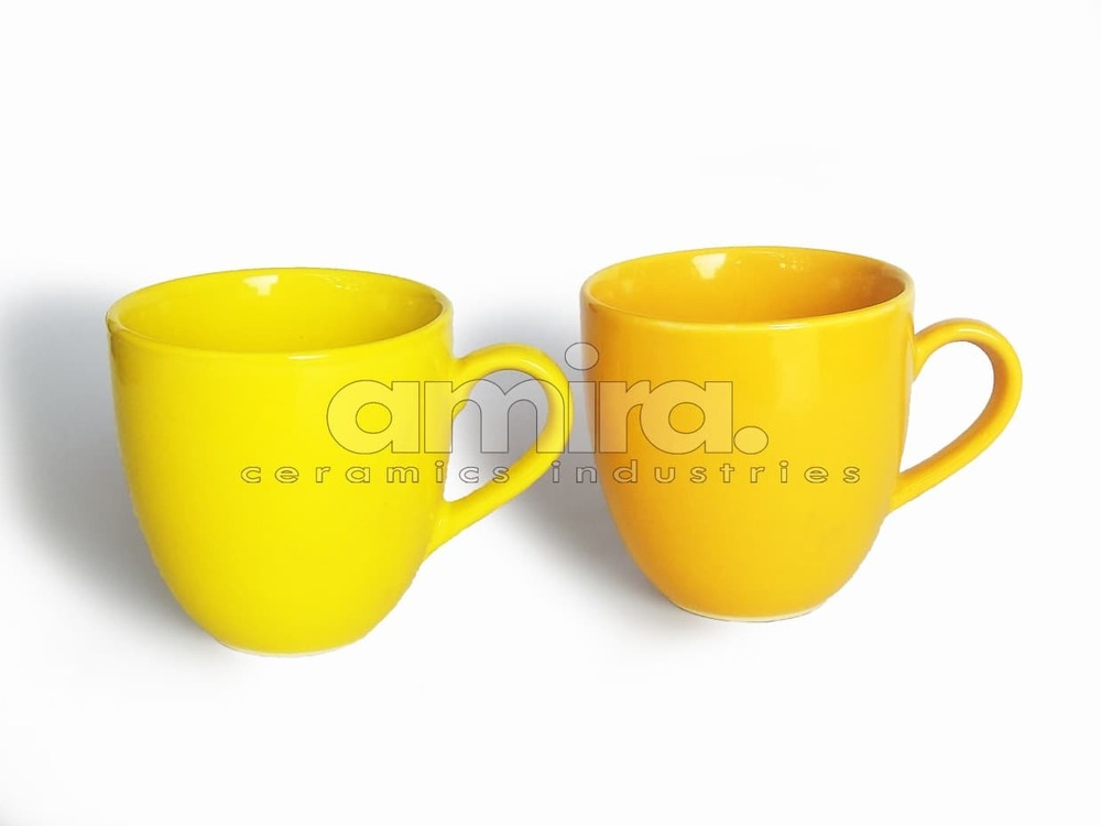 Yellow Color Ceramic Tea Cup