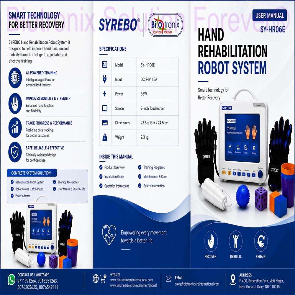 SYREBO C12 Robotic Glove for Stroke Rehabilitation