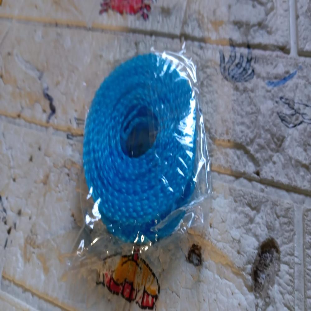 3 Meter Anti-Slip Clothesline Rope - Nylon, Hooks, Indoor/Outdoor - Application: As Per Product Requirement