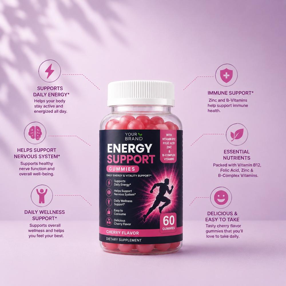 Iron Gummies for Energy & Hemoglobin Support