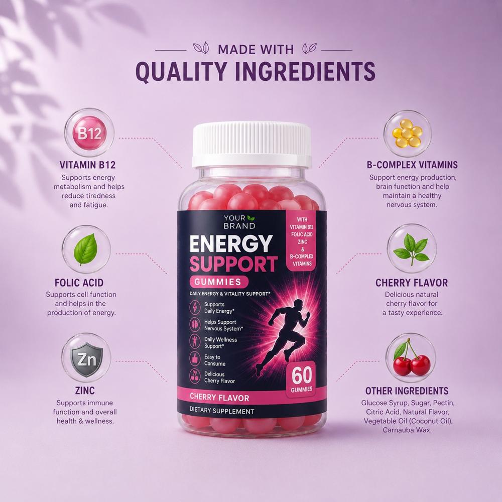Iron Gummies for Energy & Hemoglobin Support