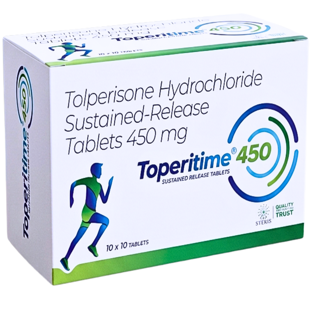 Tolperisone Hydrochloride Sustained Release Tablets 450 mg