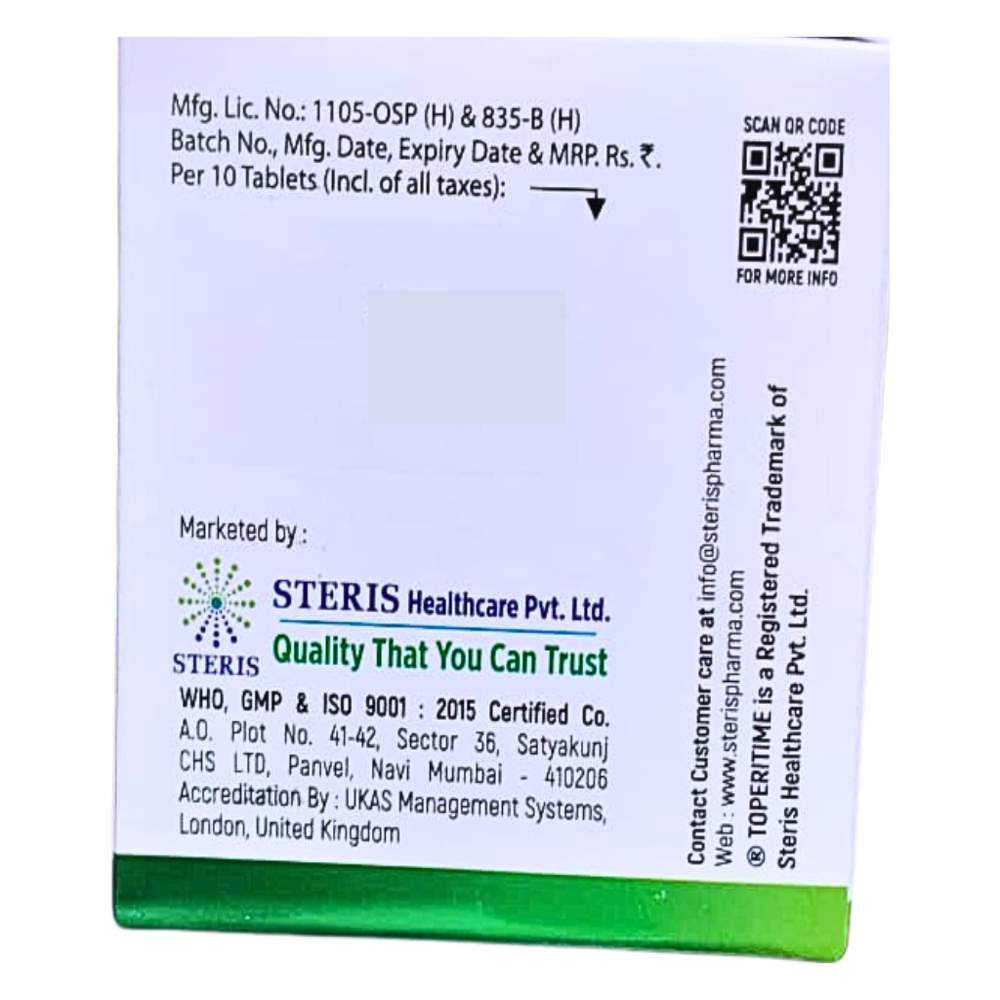Tolperisone Hydrochloride Sustained Release Tablets 450 mg