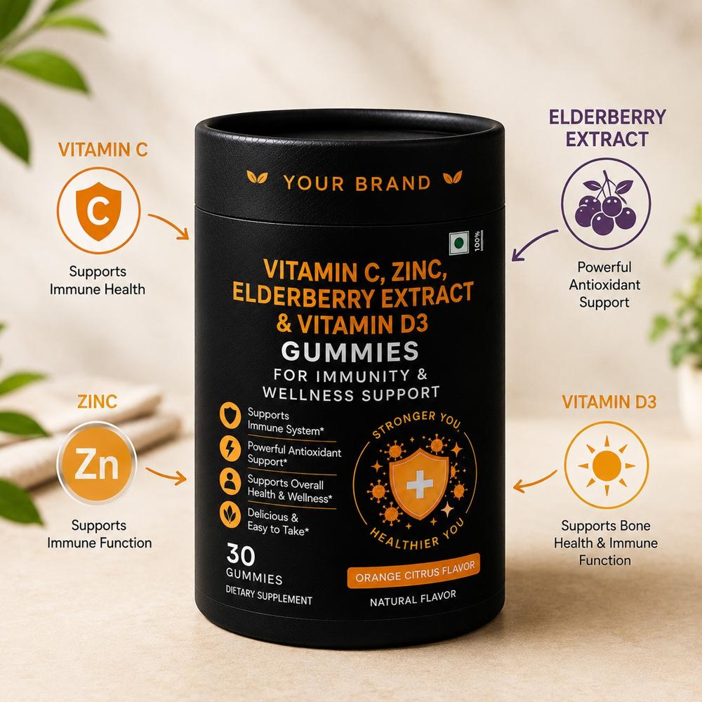 Vitamin C + Zinc Gummies for Immunity & Wellness Support