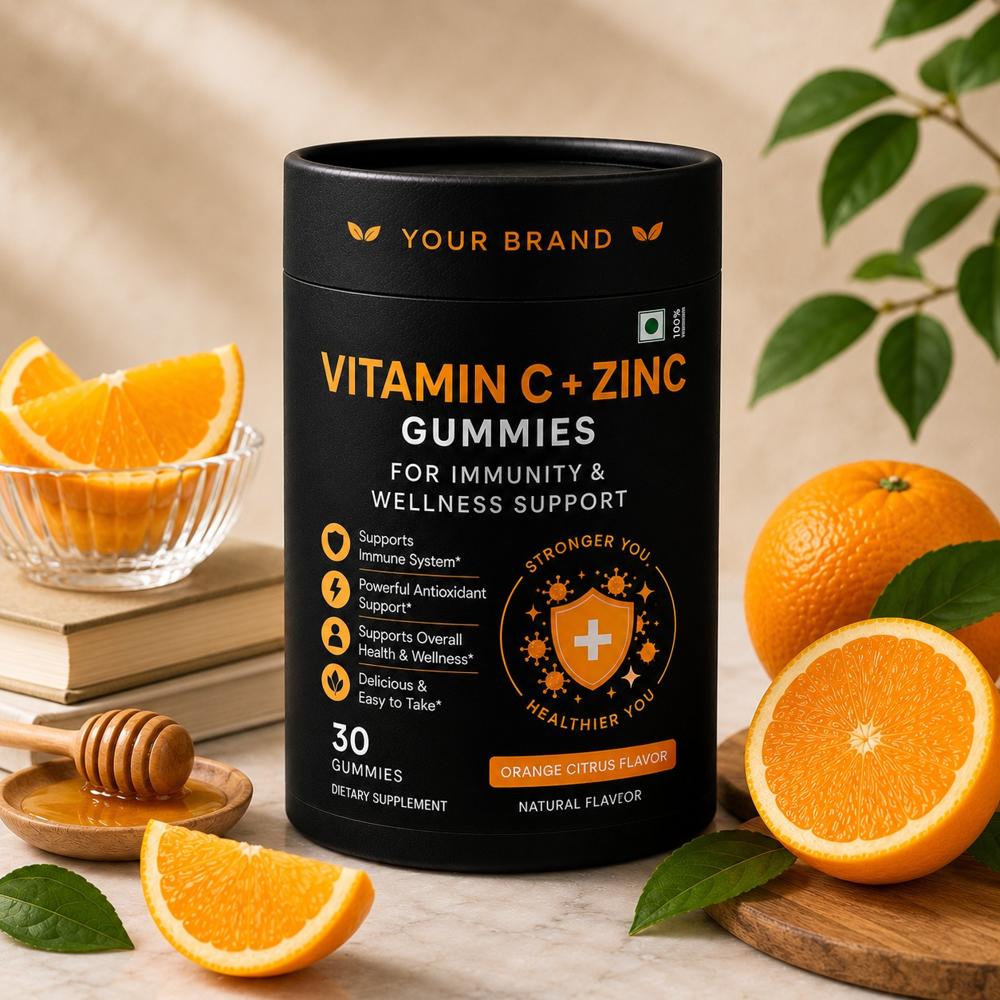 Vitamin C + Zinc Gummies for Immunity & Wellness Support