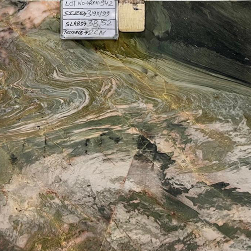 Flurry Green Quartzide Marble