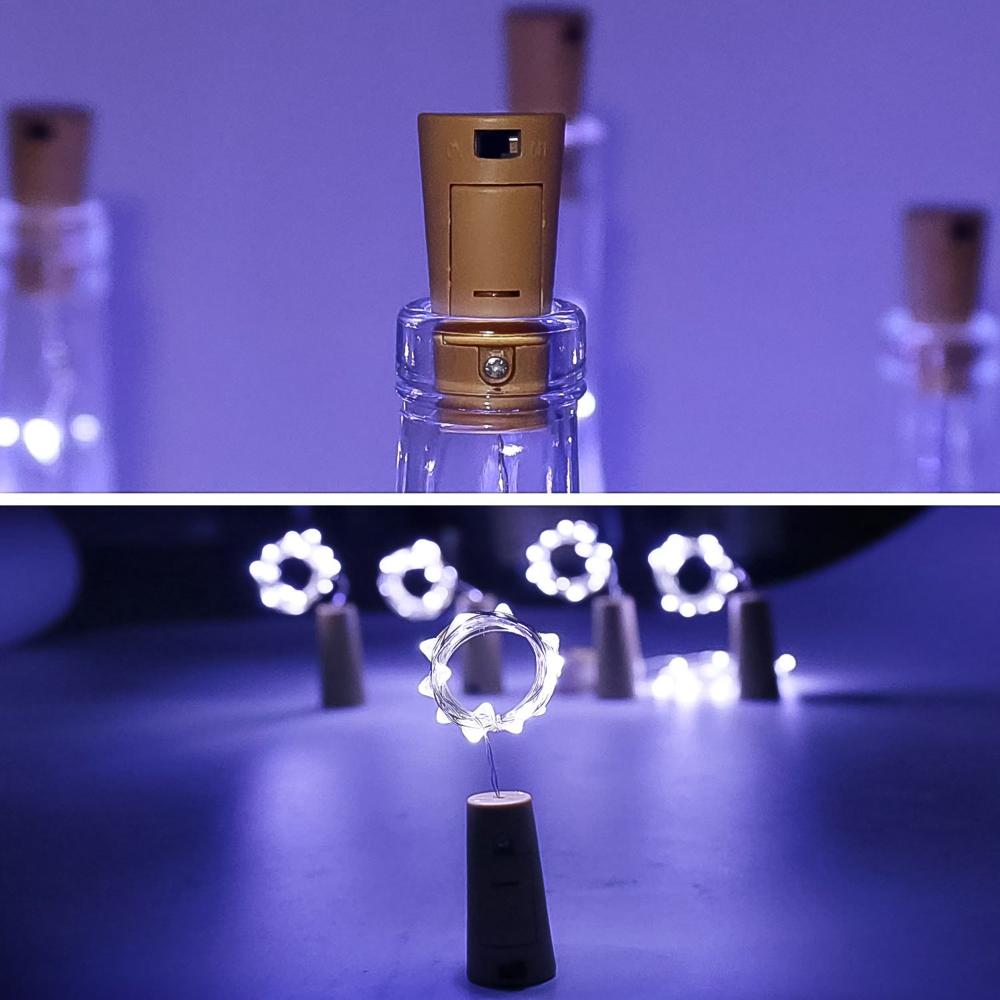 Bottle Cork String Light Multi LED / 2M Cable (White / 1 Pc)