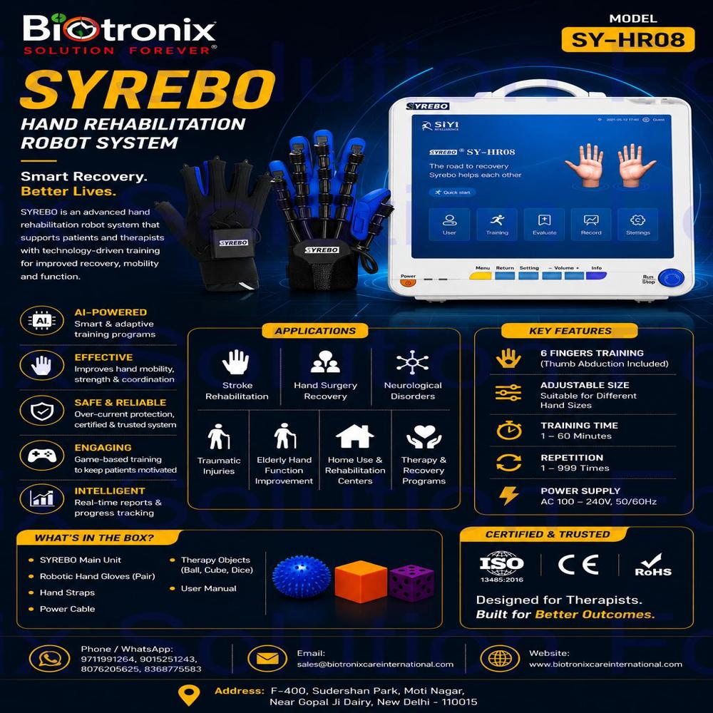SYREBO C12 Neurorehabilitation Hand Robot