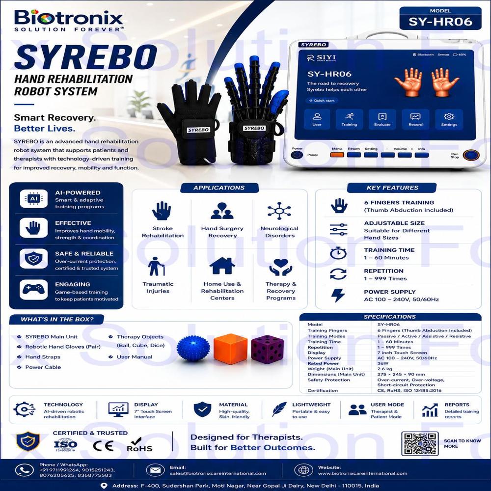 SYREBO C12 Neurorehabilitation Hand Robot