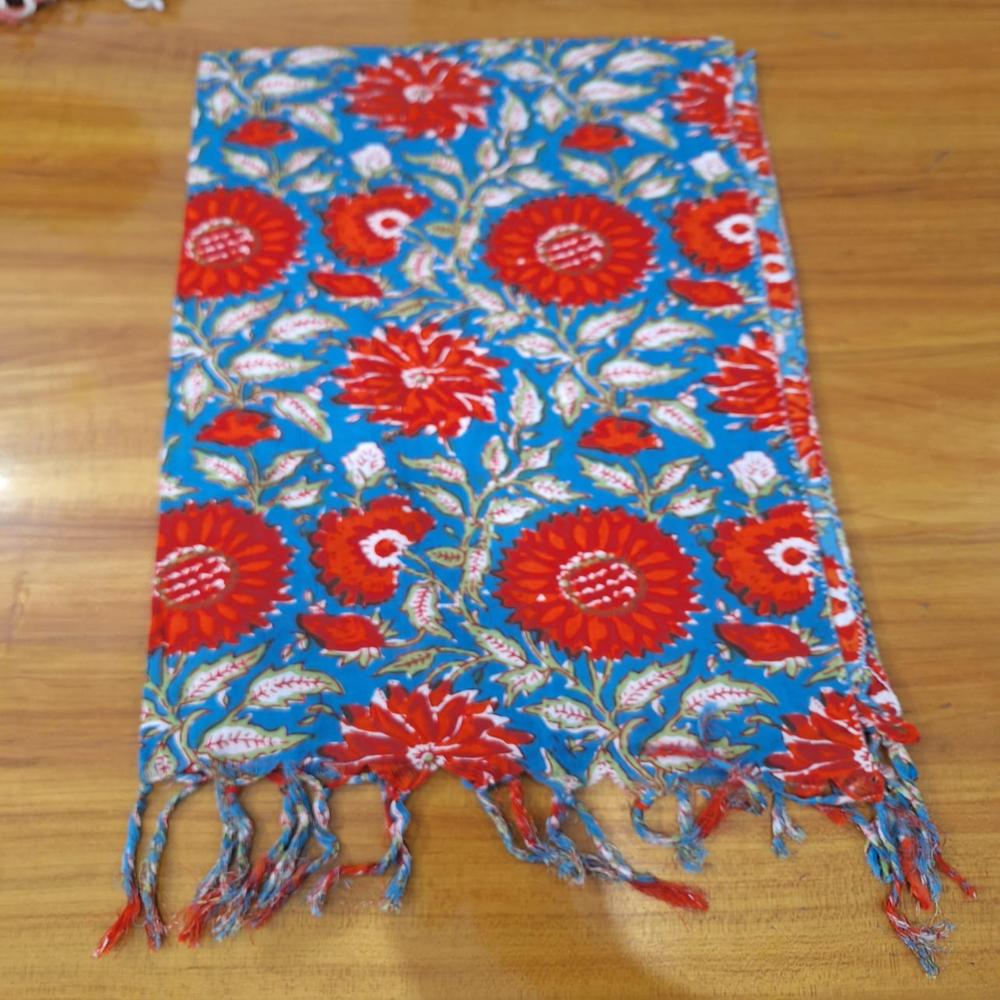 Anokhi Prints Indigo Stole