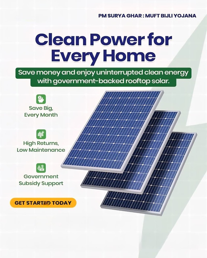 Rooftop Solar Energy Panel