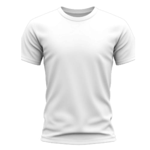 White Polyester T Shirts - Age Group: Adults