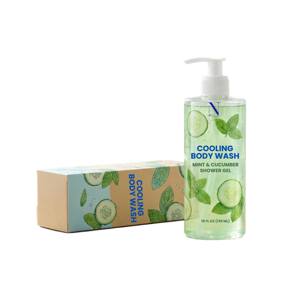 Cooling Body Wash Mint & Cucumber Shower Gel - Age Group: Adults