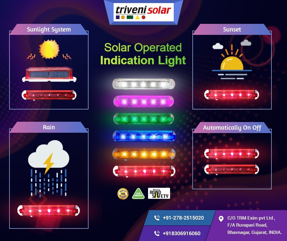 Solar Red Flag Light For Police Barricades