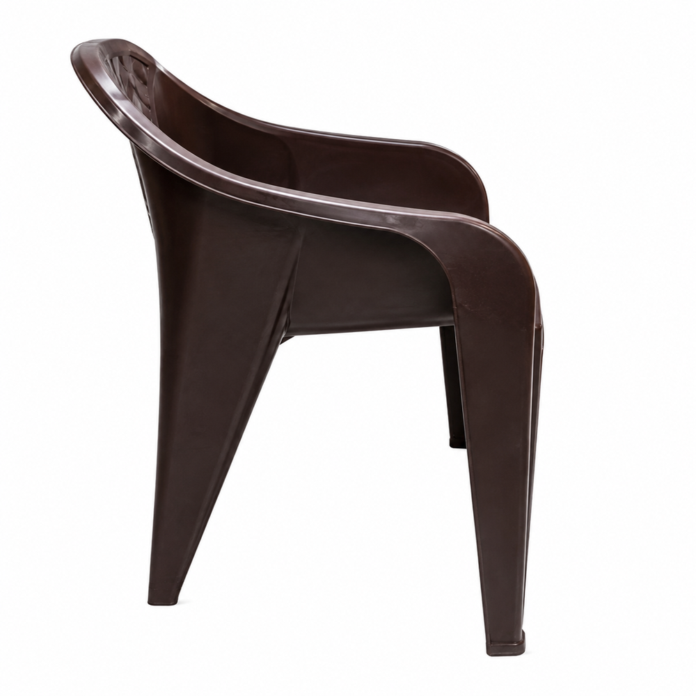Plastic Box Chair - Color: Coffee