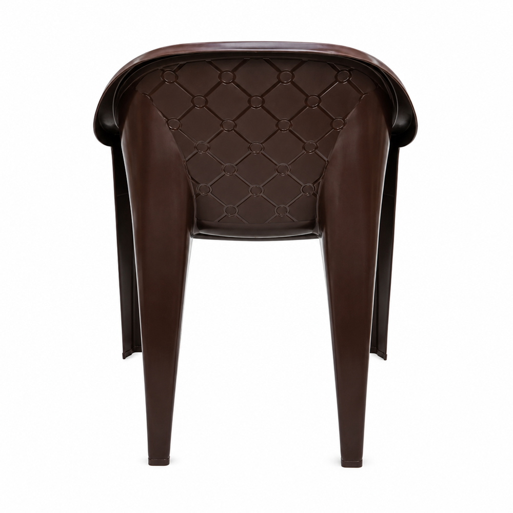 Plastic Box Chair - Color: Coffee