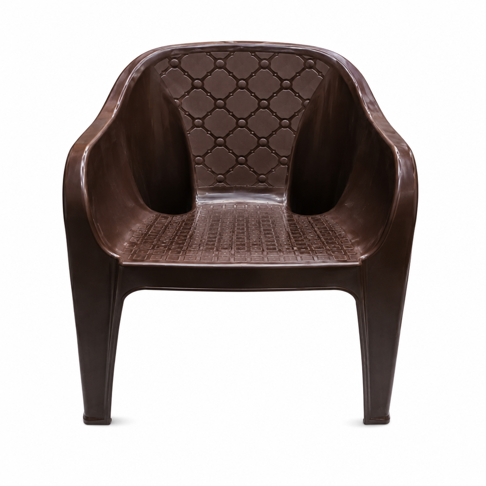 Plastic Box Chair - Color: Coffee