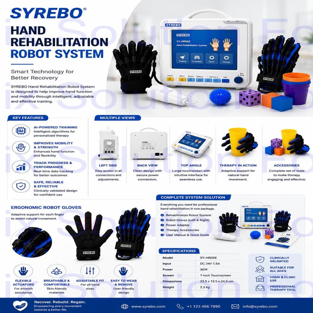 SYREBO C12 Pneumatic Hand Rehabilitation Glove
