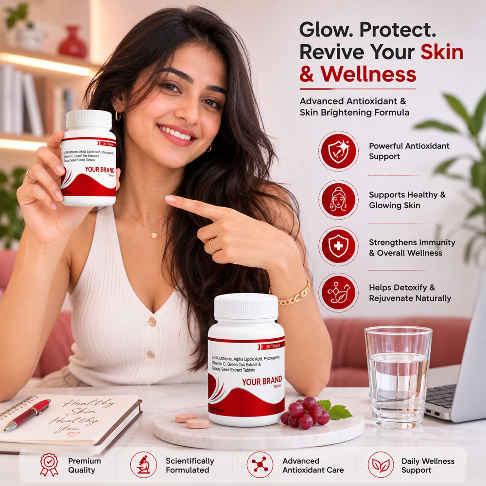 L- Glutathione, ALA, Grape Seed Extract Tablet