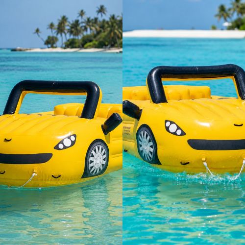 Inflatable Stylish Towable Cruz Car (Yellow)