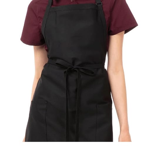 Polycotton Bib Chef Apron - Color: White