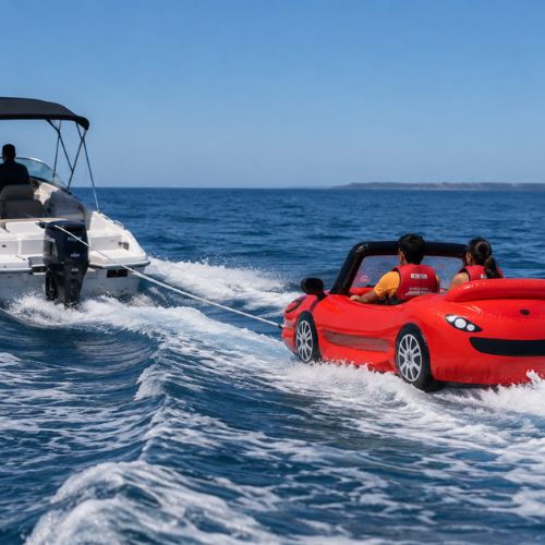 Inflatable Stylish Towable Cruz Car (Red)
