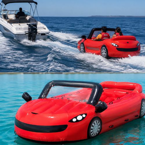 Inflatable Stylish Towable Cruz Car (Red)