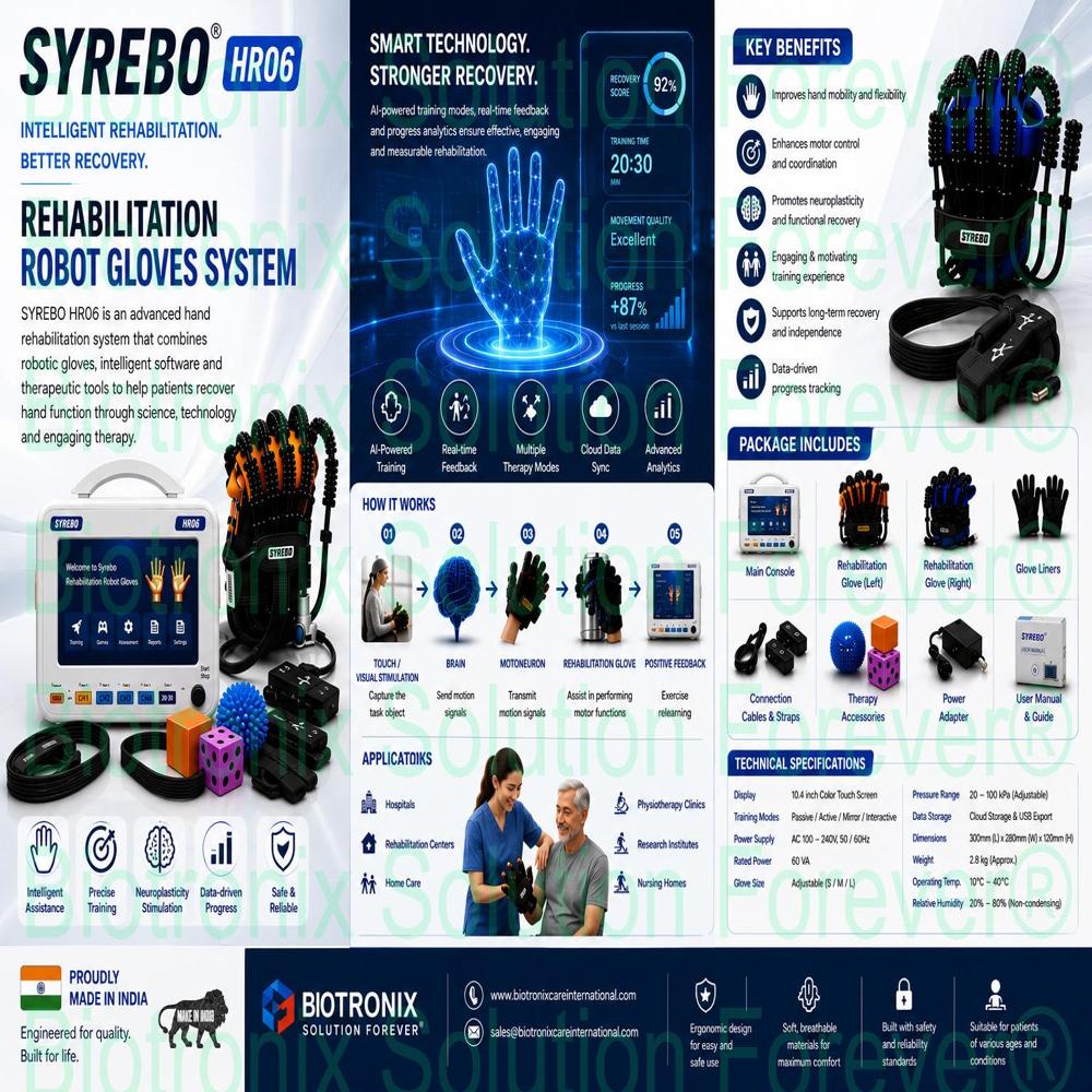 SYREBO C12 Interactive Hand Rehabilitation Robot