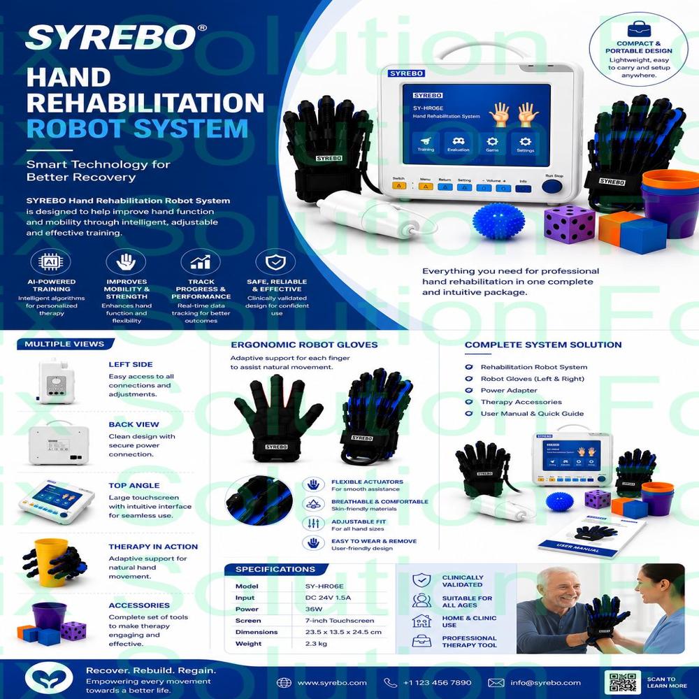 SYREBO C12 Interactive Hand Rehabilitation Robot