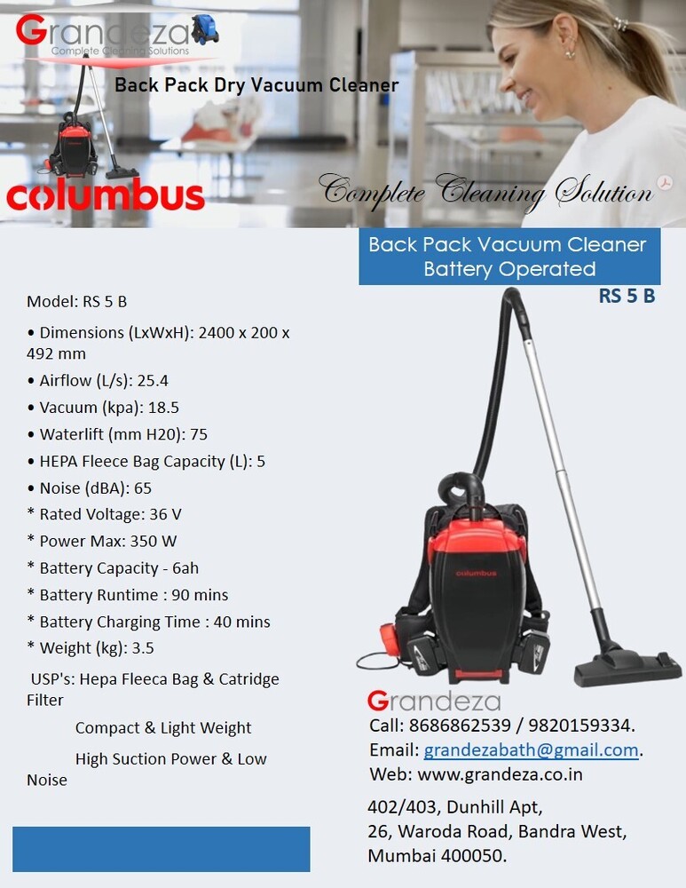 COLUMBUS Wet & Dry Vacuum Cleaner SW 53/S